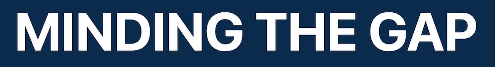Image with text "Minding the Gap"